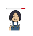 オーバーオールを着たおとこのこ（個別スタンプ：13）