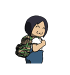 オーバーオールを着たおとこのこ（個別スタンプ：35）