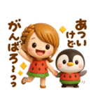 夏に可愛い♡女の子とぺんぺん（個別スタンプ：6）