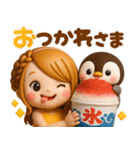 夏に可愛い♡女の子とぺんぺん（個別スタンプ：16）