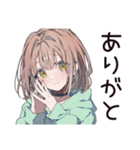 ガチ照れ♡ゆるパーカーちゃん（個別スタンプ：7）
