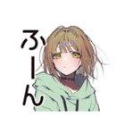 ガチ照れ♡ゆるパーカーちゃん（個別スタンプ：30）