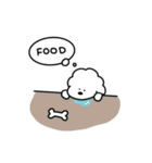 もふもふわんこ ホワイト（個別スタンプ：3）