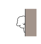 もふもふわんこ ホワイト（個別スタンプ：9）