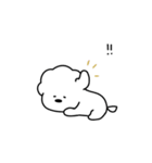 もふもふわんこ ホワイト（個別スタンプ：10）