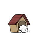 もふもふわんこ ホワイト（個別スタンプ：12）