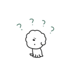 もふもふわんこ ホワイト（個別スタンプ：17）