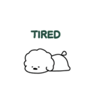 もふもふわんこ ホワイト（個別スタンプ：20）