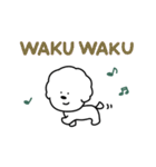 もふもふわんこ ホワイト（個別スタンプ：32）