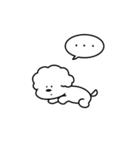 もふもふわんこ ホワイト（個別スタンプ：39）