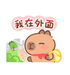 カピバラ夏祭りのかわいい会話（個別スタンプ：11）