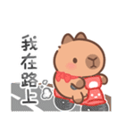 カピバラ夏祭りのかわいい会話（個別スタンプ：12）