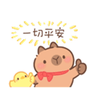 カピバラ夏祭りのかわいい会話（個別スタンプ：21）