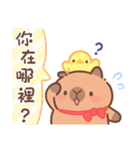 カピバラ夏祭りのかわいい会話（個別スタンプ：33）