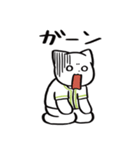 野球ねこ応援団・黄緑チームVer. その2（個別スタンプ：22）