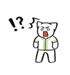 野球ねこ応援団・黄緑チームVer. その2（個別スタンプ：36）