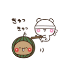 【あちゅあちゅ♡】夏のアモーレ♡くまくま（個別スタンプ：12）