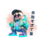 ネオンカラーの女の子✨ ぽっちゃりver.（個別スタンプ：13）