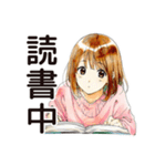 ふつうの女の子★朝活ルーティン（個別スタンプ：6）
