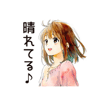 ふつうの女の子★朝活ルーティン（個別スタンプ：14）