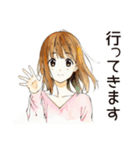 ふつうの女の子★朝活ルーティン（個別スタンプ：18）
