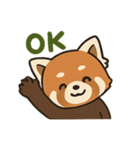 表情豊かなレッサーパンダくん（個別スタンプ：6）