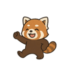 表情豊かなレッサーパンダくん（個別スタンプ：28）
