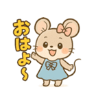 いもうとネズミのがんばる気持ち（個別スタンプ：2）