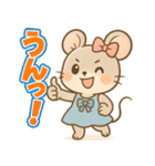 いもうとネズミのがんばる気持ち（個別スタンプ：11）