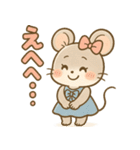 いもうとネズミのがんばる気持ち（個別スタンプ：12）