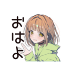 ゆるパーカーちゃん★講義あるある（個別スタンプ：2）