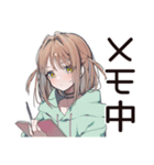 ゆるパーカーちゃん★講義あるある（個別スタンプ：9）