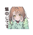ゆるパーカーちゃん★講義あるある（個別スタンプ：12）