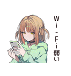 ゆるパーカーちゃん★講義あるある（個別スタンプ：22）