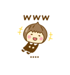 ず～っと使えるゆるかわガールカスタムだよ（個別スタンプ：11）