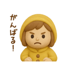 黄色いレインコートの女の子（個別スタンプ：9）