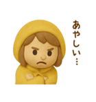 黄色いレインコートの女の子（個別スタンプ：31）