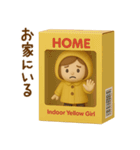 黄色いレインコートの女の子（個別スタンプ：40）