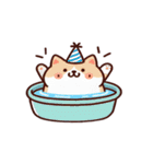 お風呂猫 びっくり（個別スタンプ：3）