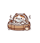 お風呂猫 びっくり（個別スタンプ：4）