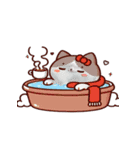 お風呂猫 びっくり（個別スタンプ：32）