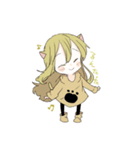 みどりねこの女の子（個別スタンプ：12）