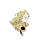 みどりねこの女の子（個別スタンプ：14）