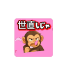ハード＆キュート！カワかっこいいチンパン（個別スタンプ：1）