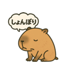 おっとりカピバラのやさしいスタンプ（個別スタンプ：5）