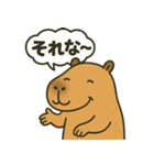おっとりカピバラのやさしいスタンプ（個別スタンプ：21）