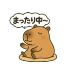 おっとりカピバラのやさしいスタンプ（個別スタンプ：24）