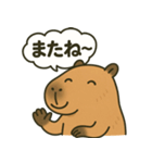 おっとりカピバラのやさしいスタンプ（個別スタンプ：31）