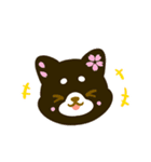 柴犬・花・漢字・和（個別スタンプ：7）