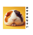 [敬語]ただただ可愛いモルモット（個別スタンプ：3）
